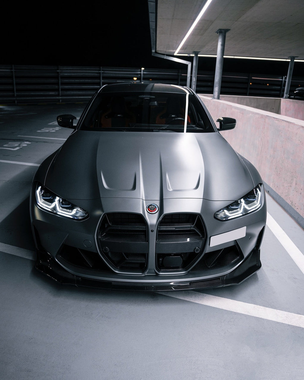 BMW G8X V-Style Carbon Front Lip