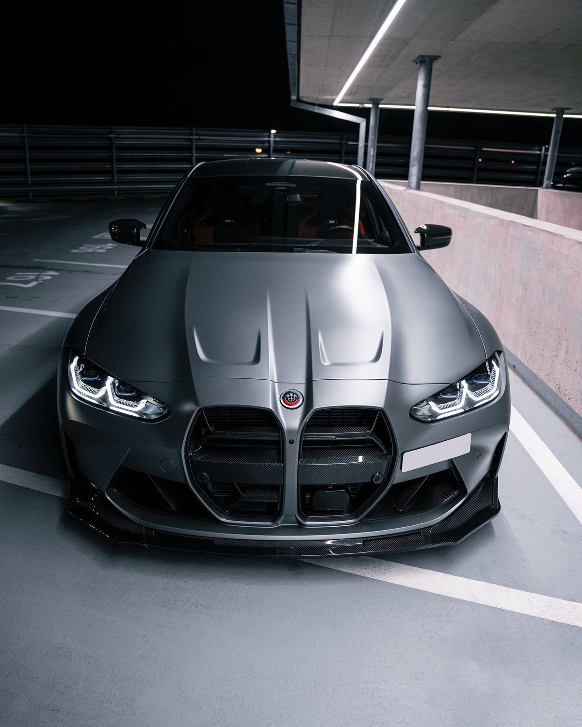 BMW G8X V-Style Carbon Front Lip