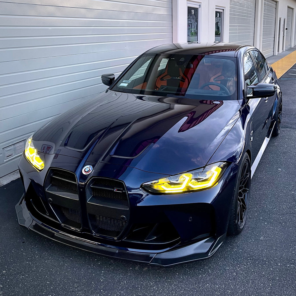 BMW G8X V-Style Carbon Front Lip - photo 2