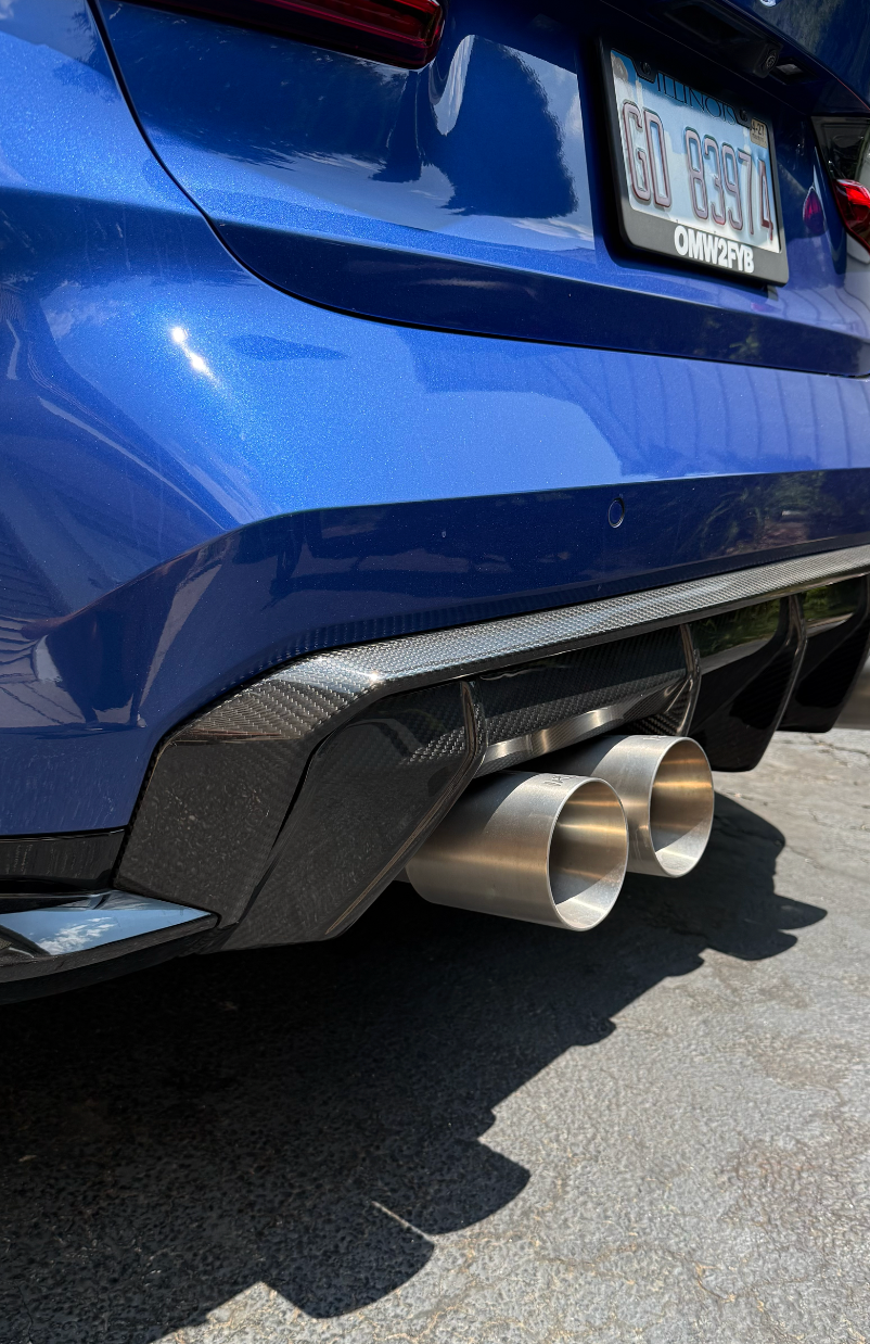 Customer's BMW with StackedCarbon carbon fiber rear diffuser