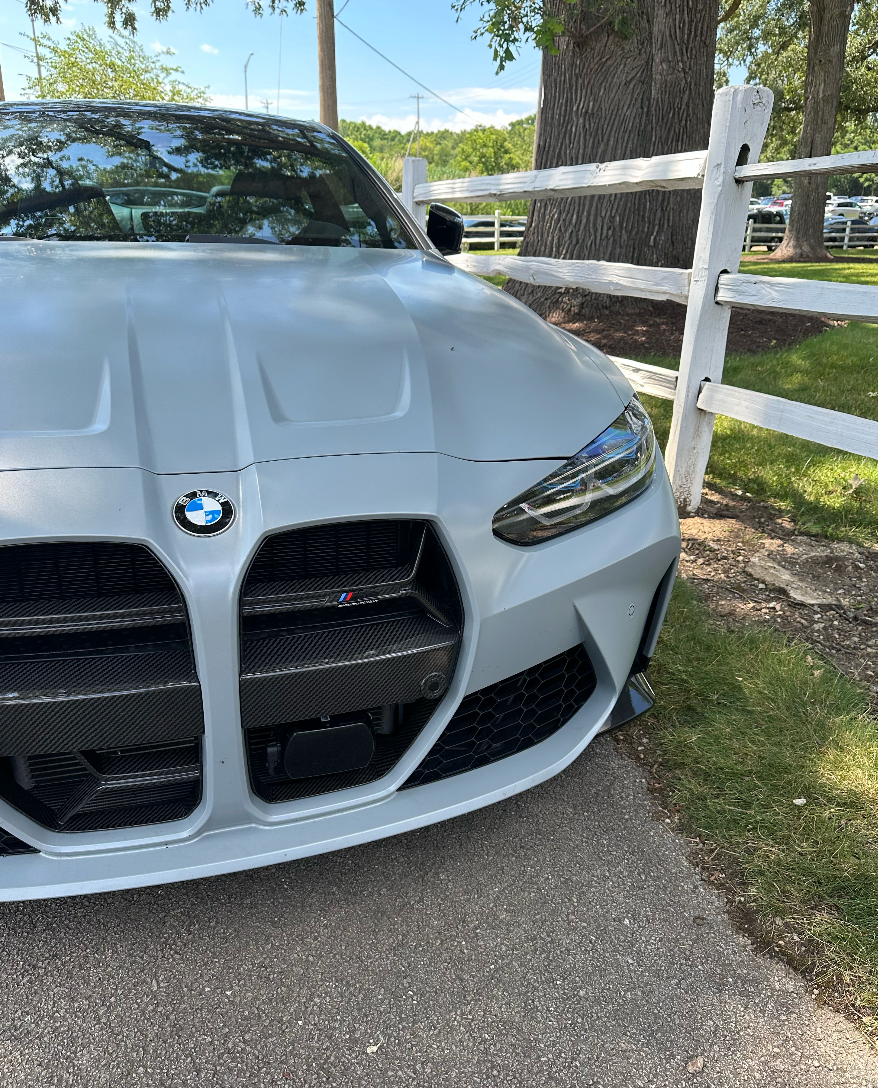 Customer's BMW with StackedCarbon CSL carbon front grilles